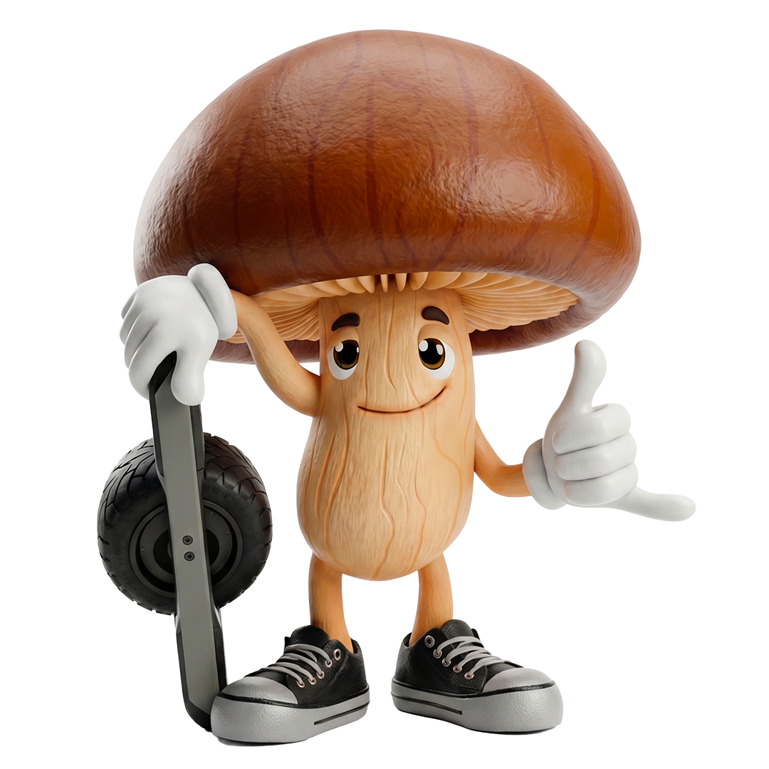 Mascotte LOWP - École itinérante de Onewheel et skate électrique en Dordogne